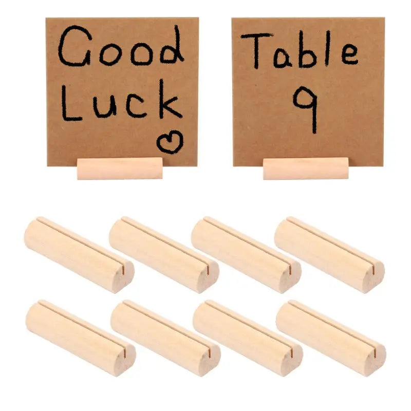 イベント・結婚式装飾|天然木製カードホルダー5/10個セット