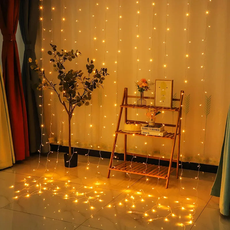 カーテンライト|イベント・パーティー装飾|LED防水カーテンライト(幅3M)