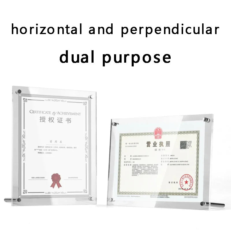 アクリル透明クリスタルフォトフレーム