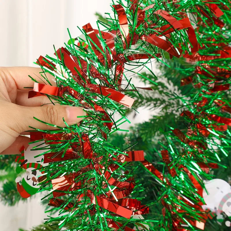 クリスマスリース|クリスマスカラーリボンガーランド 2m