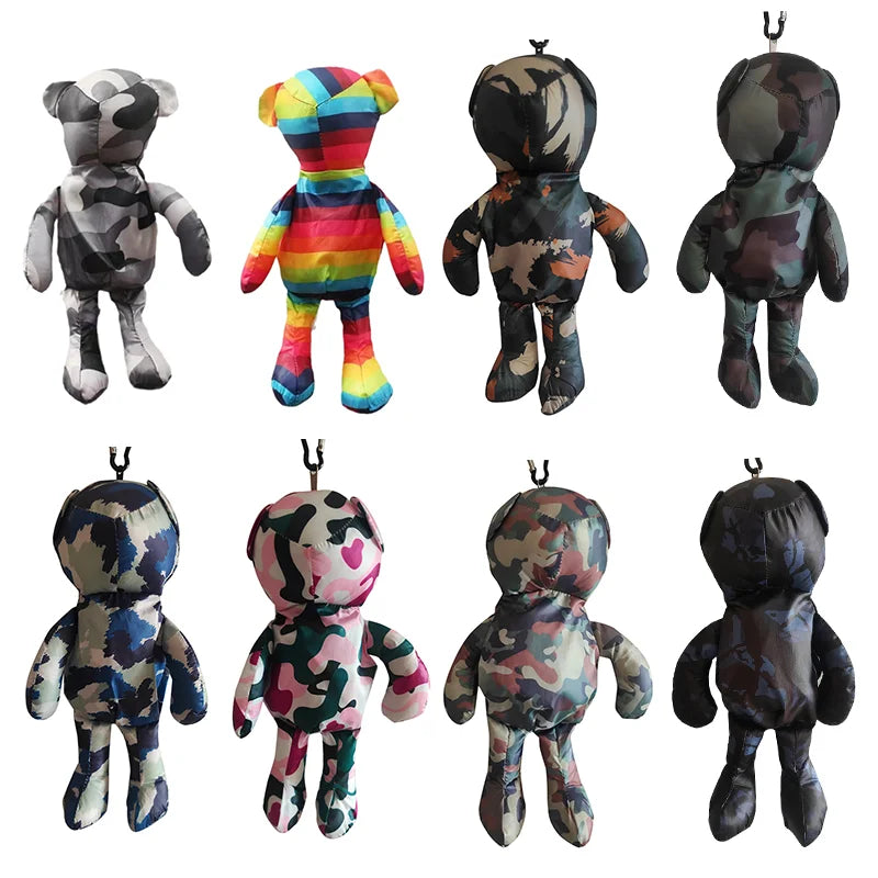 |ノベルティ用品 | 防水テディーベア型収納エコバッグ | 38x38c