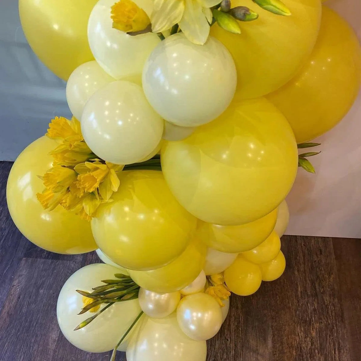 パステルイエロー バルーンアーチガーランドキット