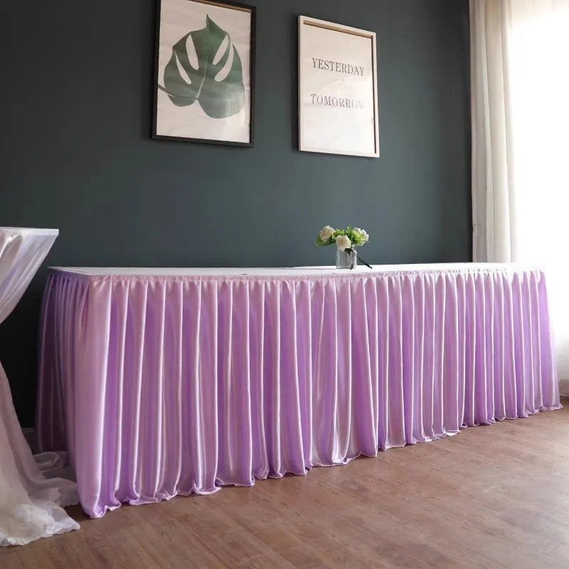 シワになりにくいポリエステルテーブルスカート