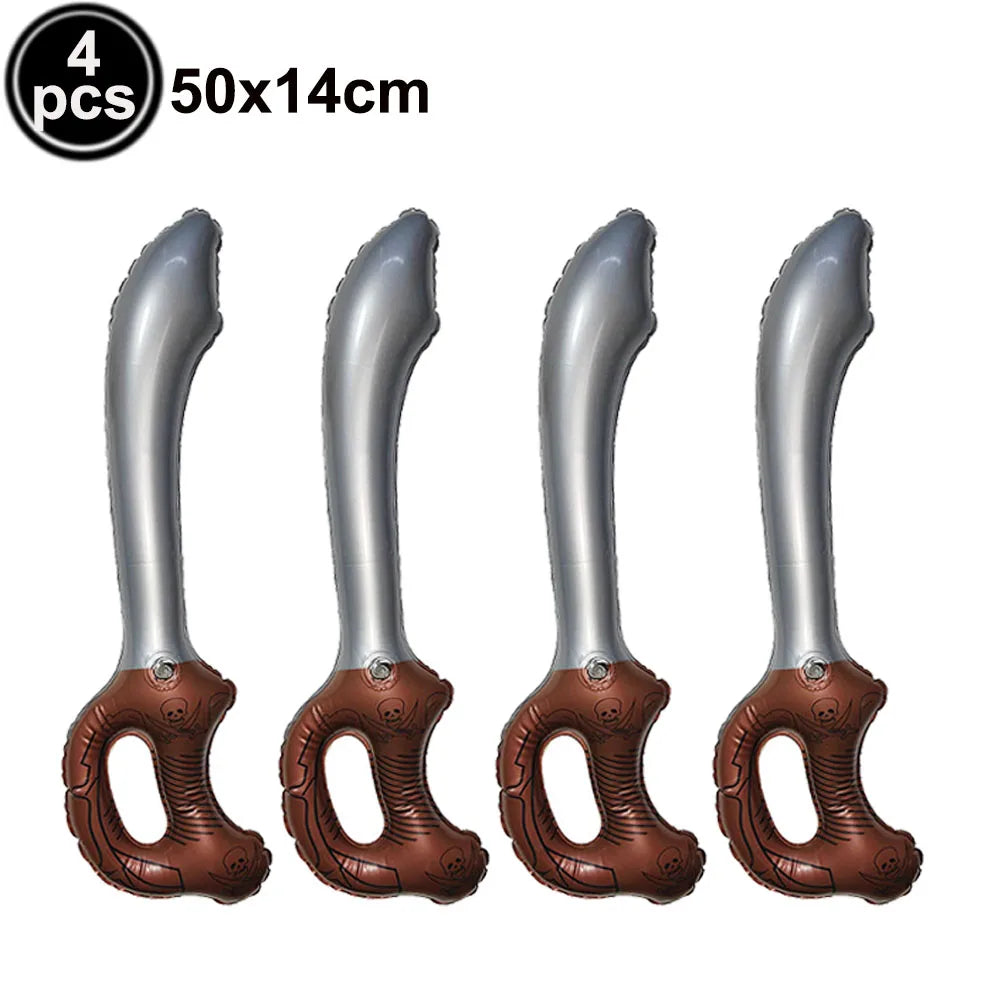 イベント・ハロウィングッズ|海賊ナイフ型バルーンセット