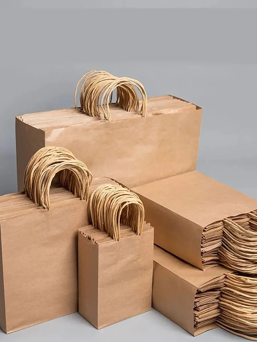 |ノベルティ用品 | クラフト紙ギフトバッグ 10個セット