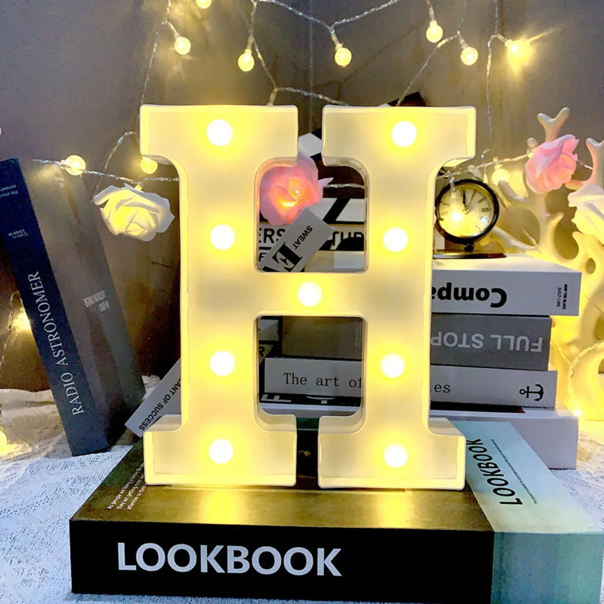 【LED装飾】LEDライト・デコレーションライト(アルファベット)21.8cm