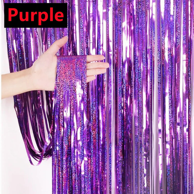 パーティー・インテリア用装飾 バックドロップカーテン キラキラ輝く