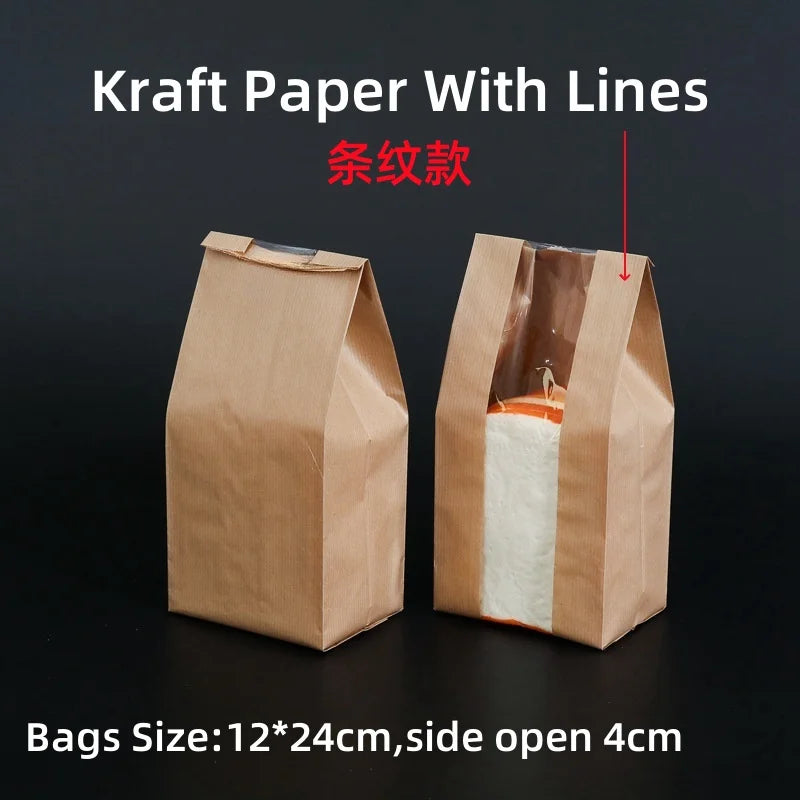 |ノベルティ用品 | 透明窓付きクラフトバッグ 50枚入