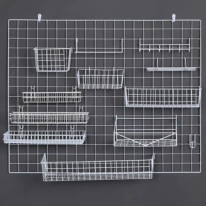 【多目的】アイアングリッドディスプレイラック