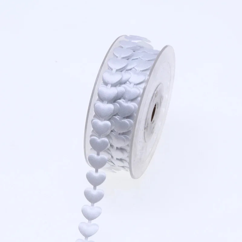 ハート柄超音波エンボスサテンリボン 20m