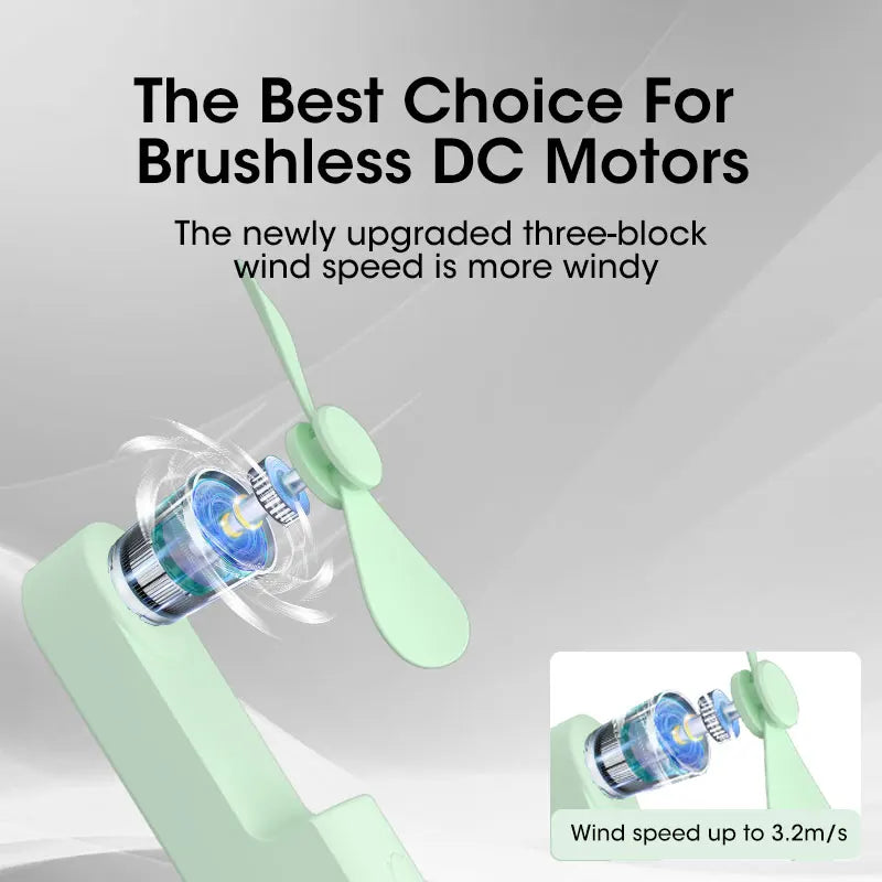 |イベント・ノベルティ用品 | USB充電式ミニポータブルファン 静音 折りたたみ