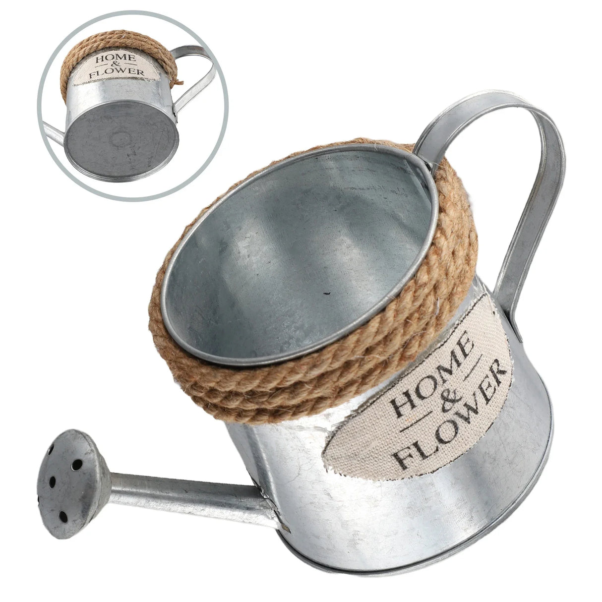 ガーデンデコレーション・ブリキ植木鉢・バスケット・ヴィンテージ