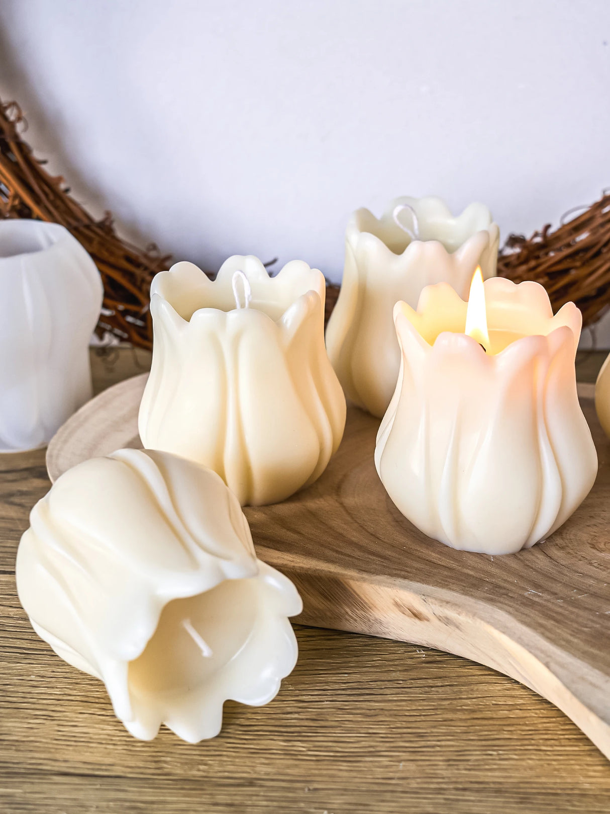 クラフト・DIY用|ハンドメイドキャンドル用 チューリップ型