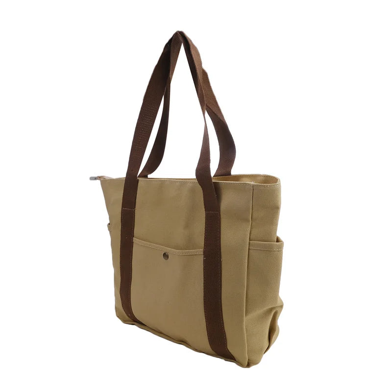 |ノベルティ用品 | ファスナー付きキャンバストートバッグ