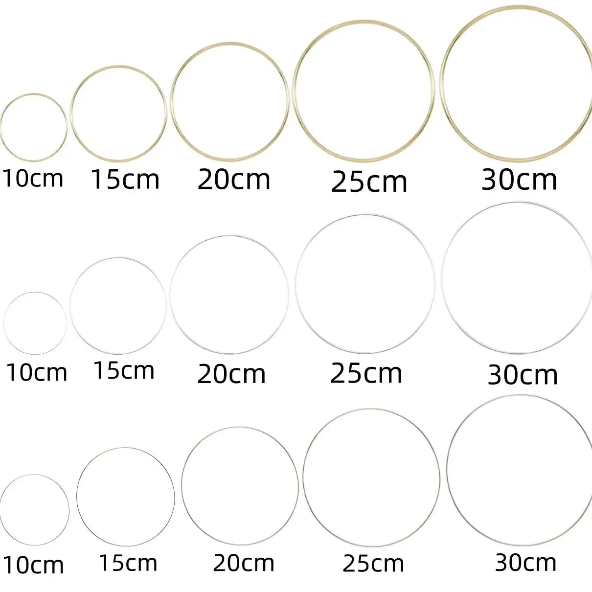 リース用クラフトリング(ゴールド/シルバー)