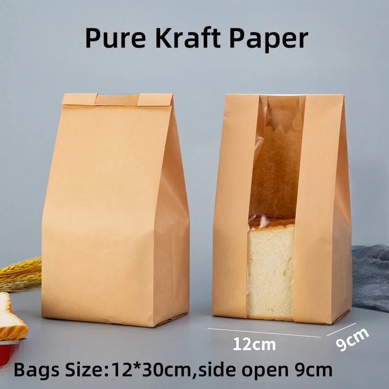 |ノベルティ用品 | 透明窓付きクラフトバッグ 50枚入