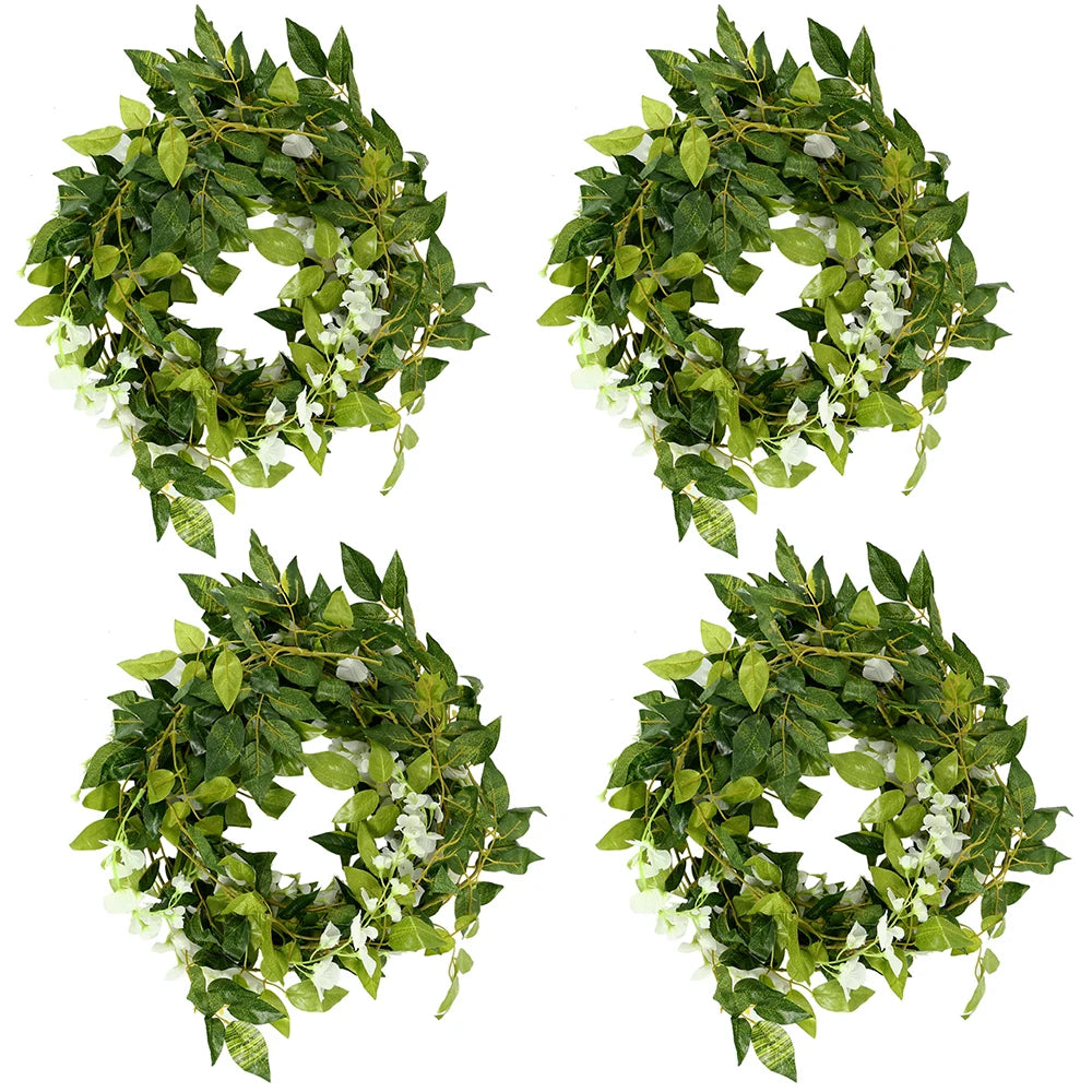 パーティー・ガーデン装飾|フェイクシルク藤の花ガーランド2本セット(2M)