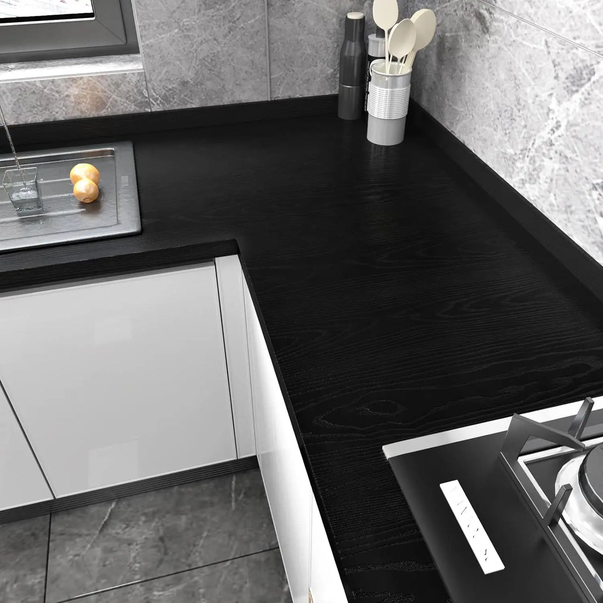 DIY・インテリア装飾 天然木目調シート 40c幅 長さ1M/2M/3M/5M 防炎・防音機能