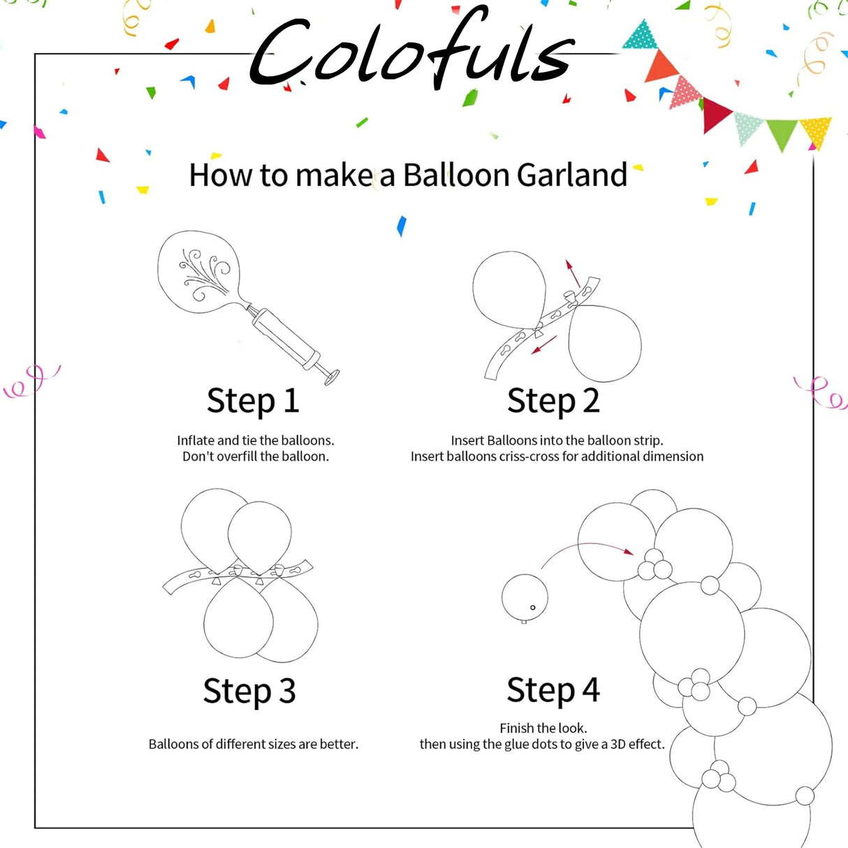 イベント・バルーン装飾|ゴールドミックス バルーンセット(40個)