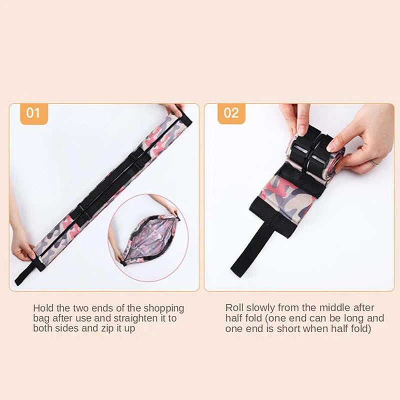 |ノベルティ用品 | 折りたたみ式迷彩柄大容量収納バッグ | 40×40c