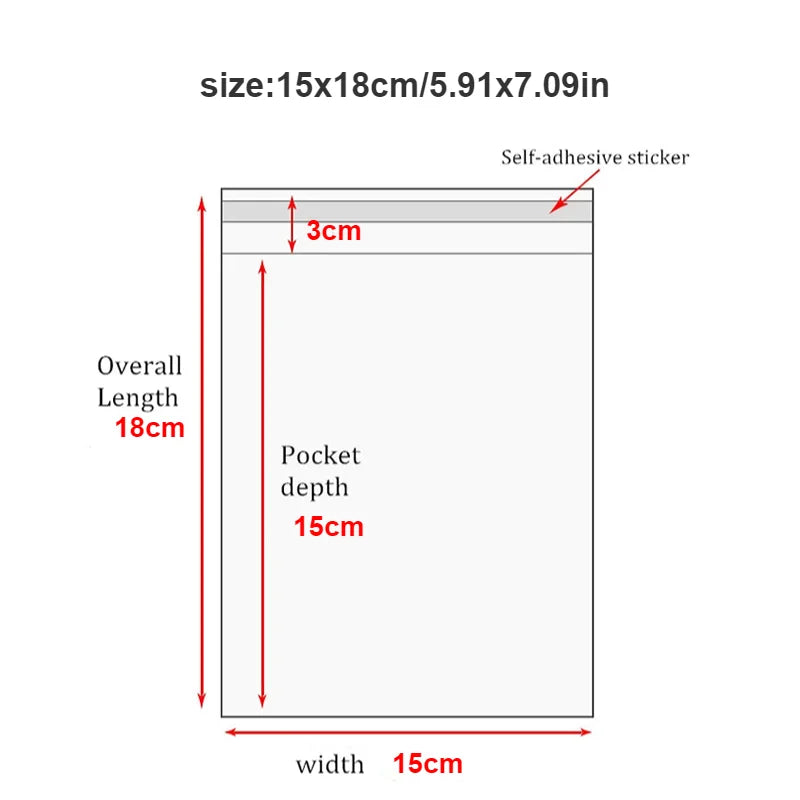 |イベント・ノベルティ用品 | 透明無地OPP袋各種 100枚セット