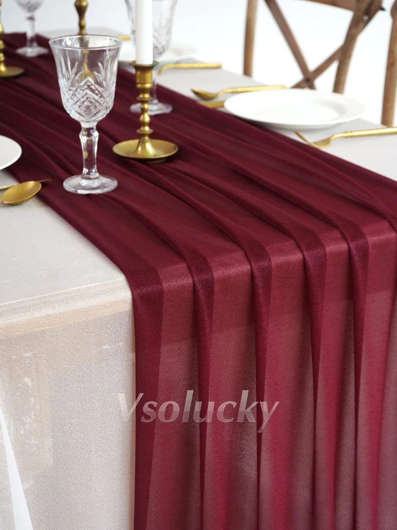 イベント・パーティ装飾 | エレガントなテーブルランナー