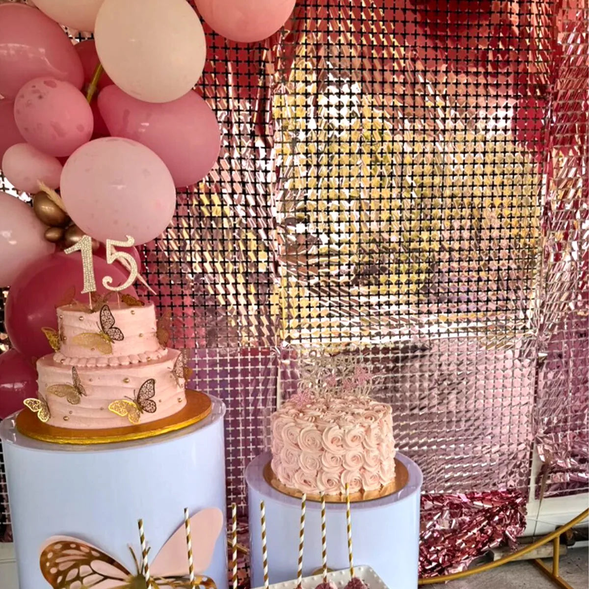 パーティー・インテリア装飾 キラキラ!カーテン ミラーボール風 華やか