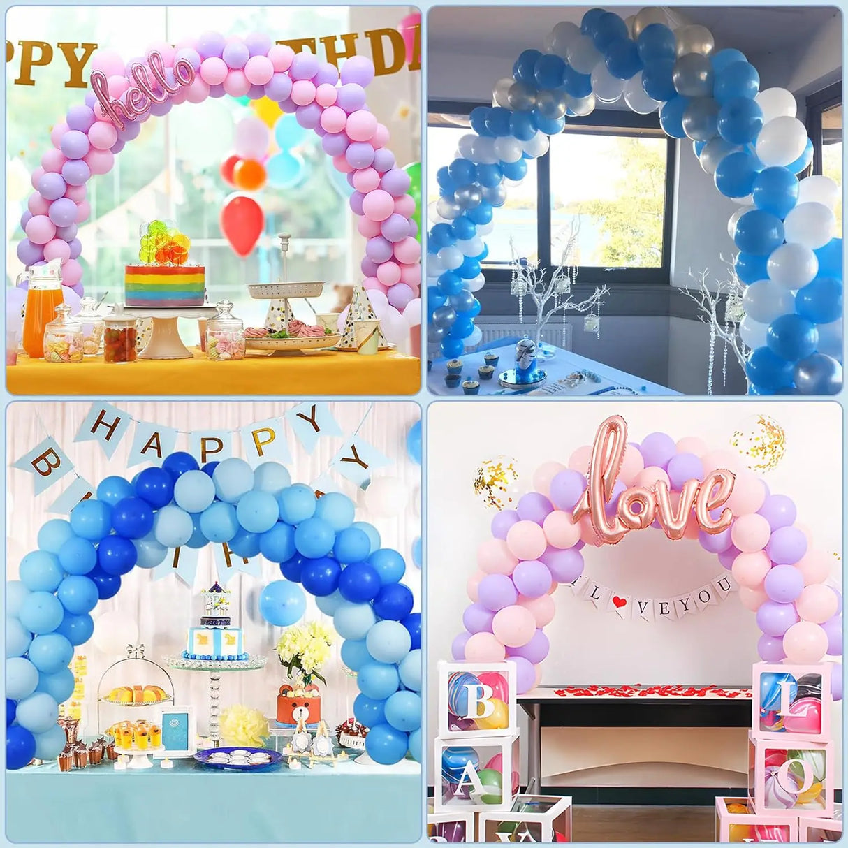 パーティー装飾 ラウンド型卓上用デコレーションスタンド 150x150cm