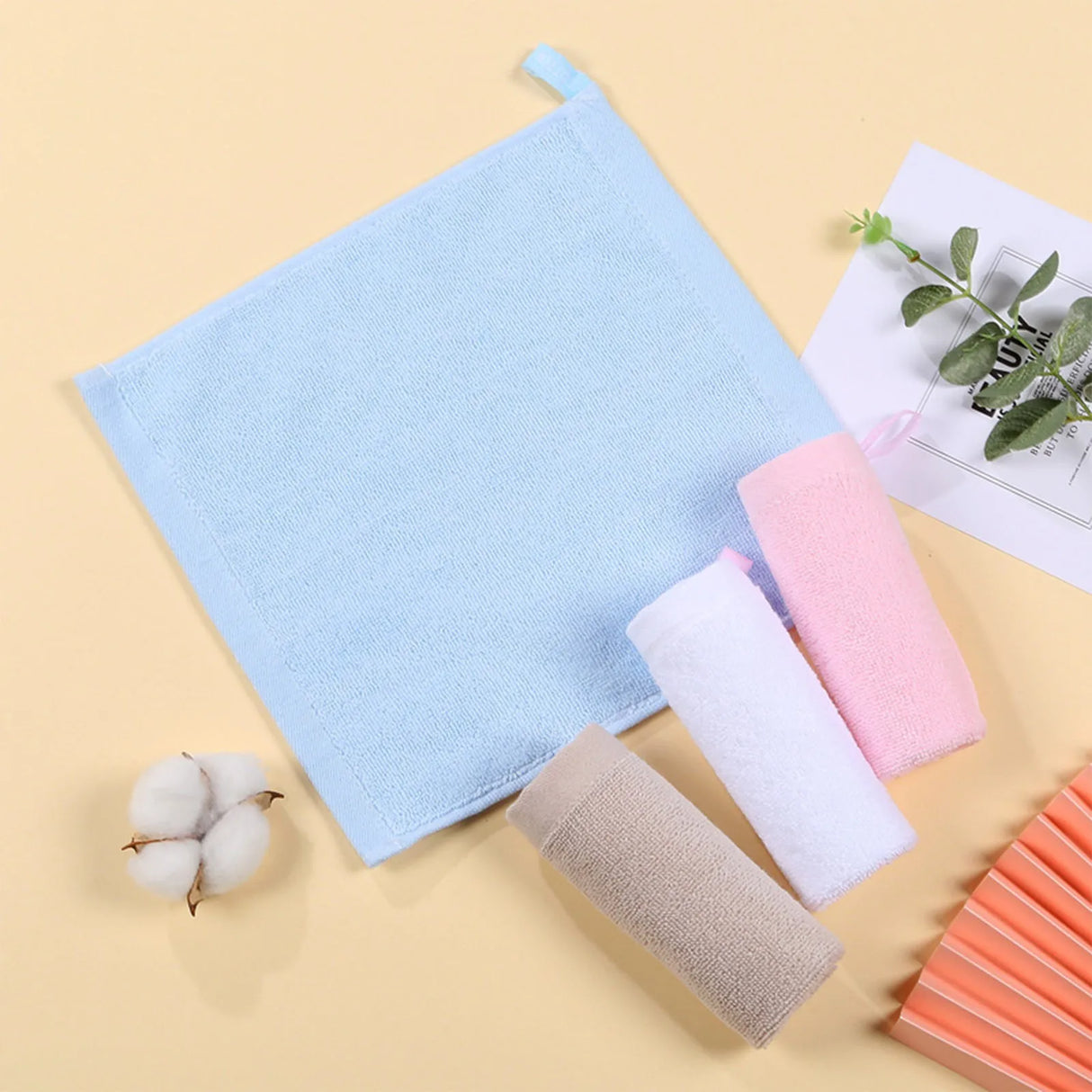 | ノベルティ用品 |コットン製 小型タオル|25×25c|