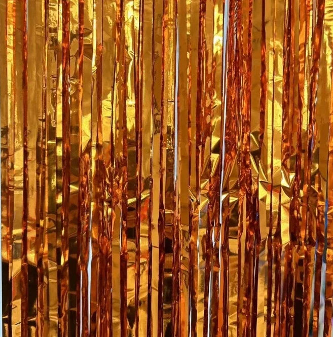 パーティー・インテリア装飾 ブルー&オレンジ系カラフルカーテン 1枚入 マーメイドテーマ