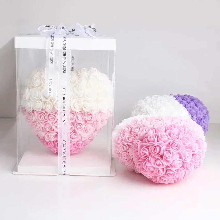 パーティー・インテリア装飾|造花ハート型ローズデコレーション(25c)