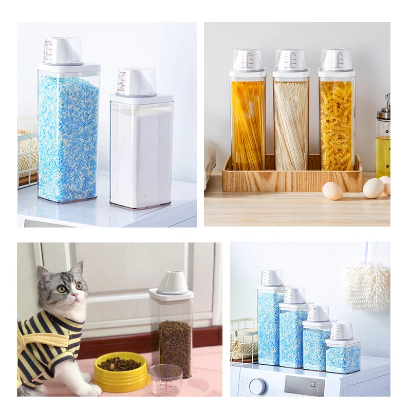 |イベント・ノベルティ用品 | 多機能密閉保存ボトル 計量カップ付き