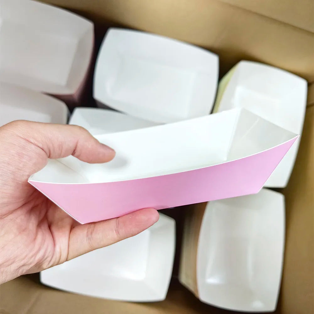 |イベント・ノベルティ用品 | 紙製ミニフードトレイセット | W16.5×H4.5×D12c