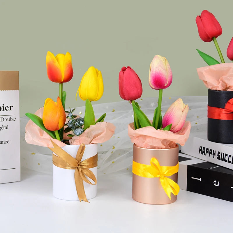 ラウンドミニフラワーボックス ギフト用