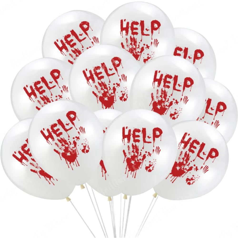 イベント・ハロウィン装飾|ハロウィン柄バルーンセット(12個)