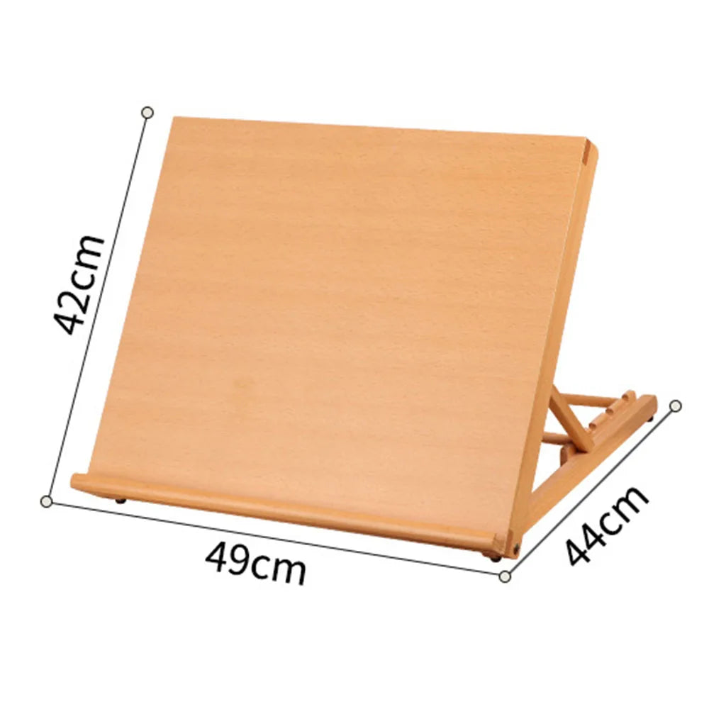 【角度調節可能】木製アートデスクイーゼル