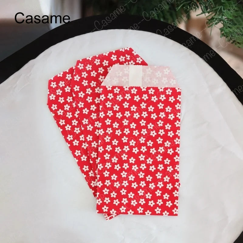 |ノベルティ用品 | 小花柄紙袋 50枚セット | 8x15c