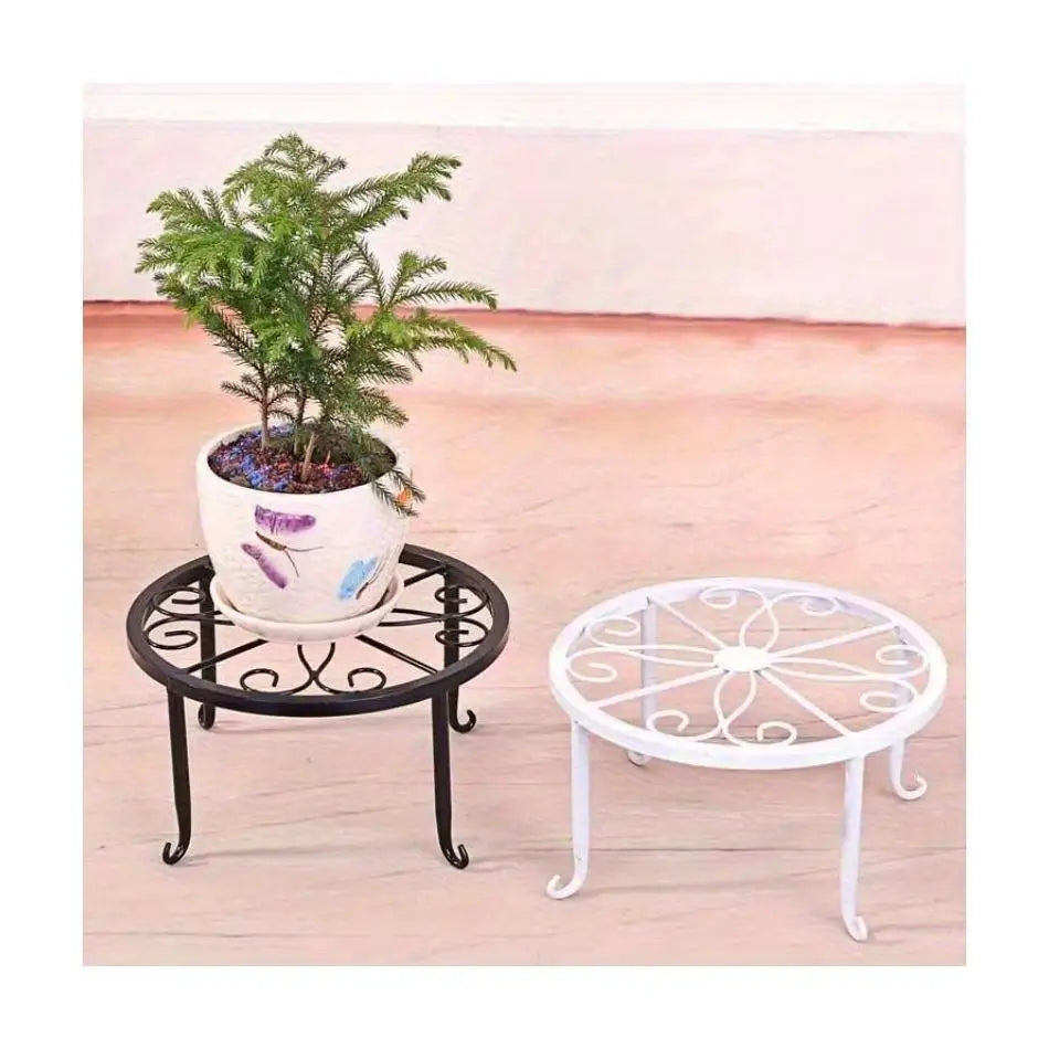 ヴィンテージ風 鋳鉄製フラワーポットホルダー