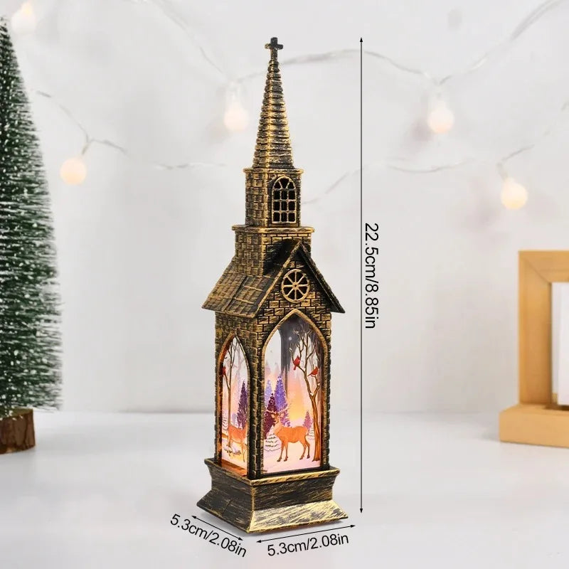 モチーフライト|イベント・クリスマス装飾|LEDナイトライト サンタ&スノーマン(高さ22.5cm)