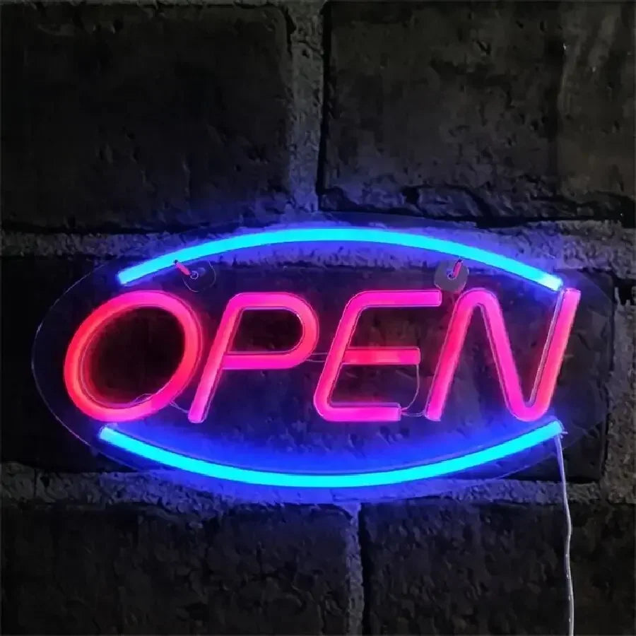 OPEN LEDネオンサイン(ネオン看板) カラフル USB電源