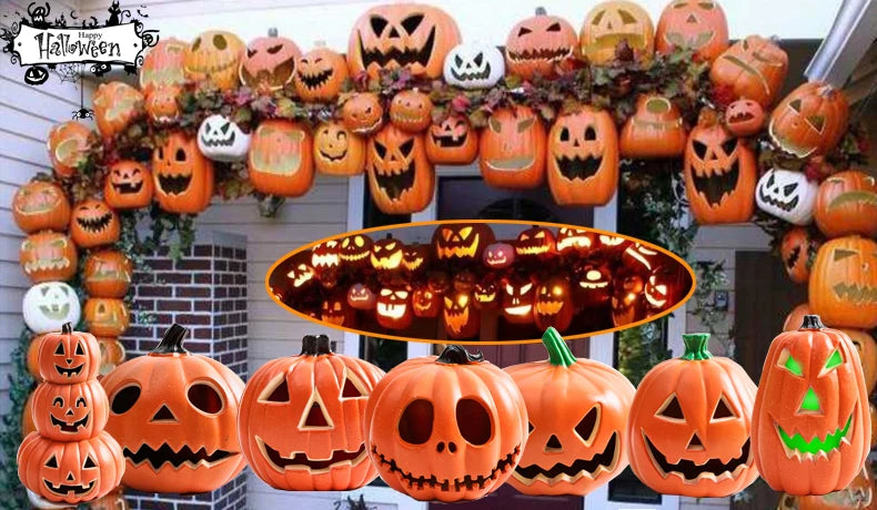 イベント・ハロウィングッズ|20cm LEDパンプキンランプ