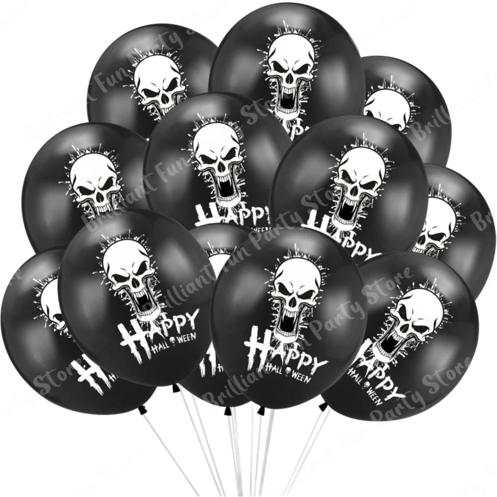 イベント・ハロウィン装飾|ハロウィン柄バルーンセット(12個)