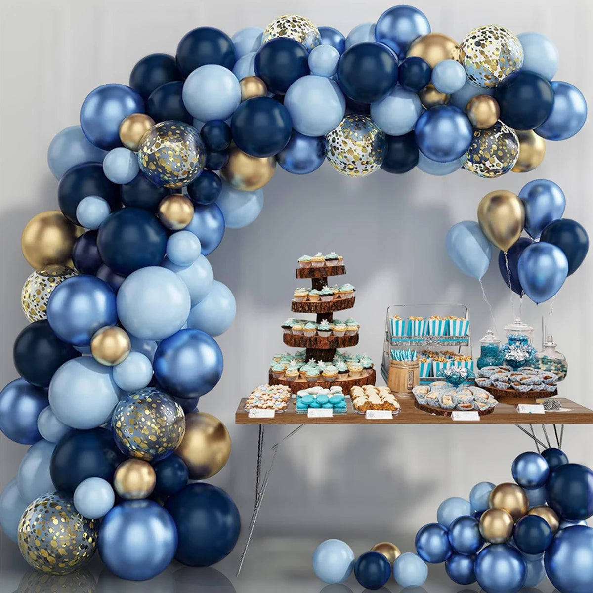 イベント・バルーン装飾 |メタリックカラーミックスバルーンセット