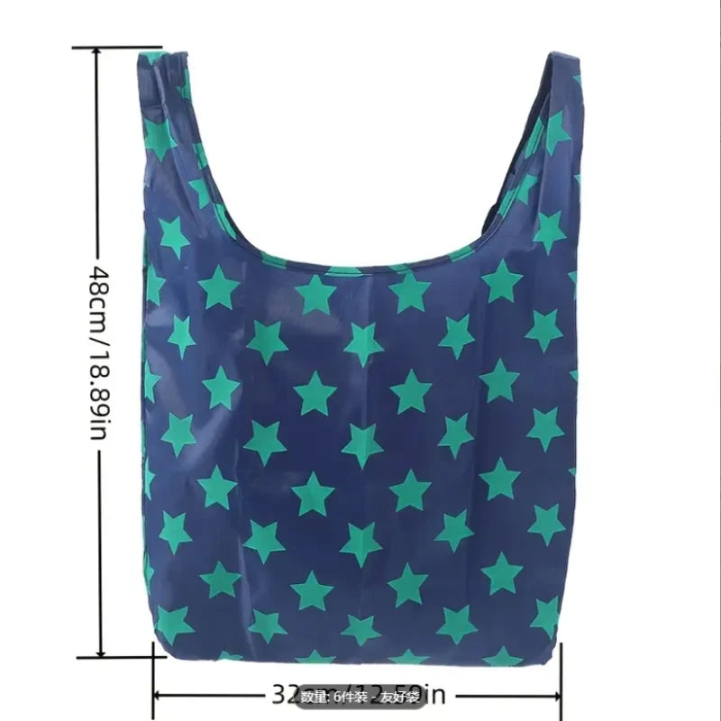 |ノベルティ用品 | 耐久性抜群!折りたたみエコバッグ6個セット