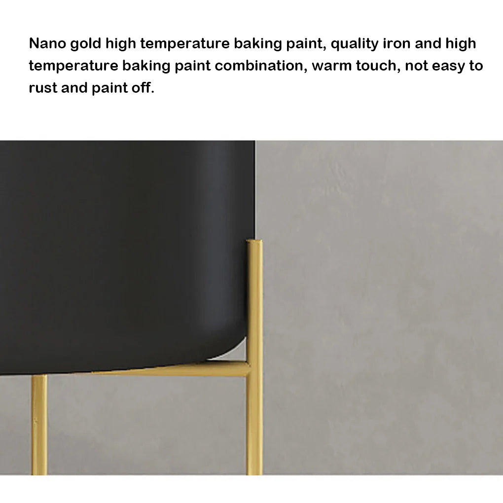 ゴールドプラントスタンド・ポットライト付き・高級ラック・フロアタイプ