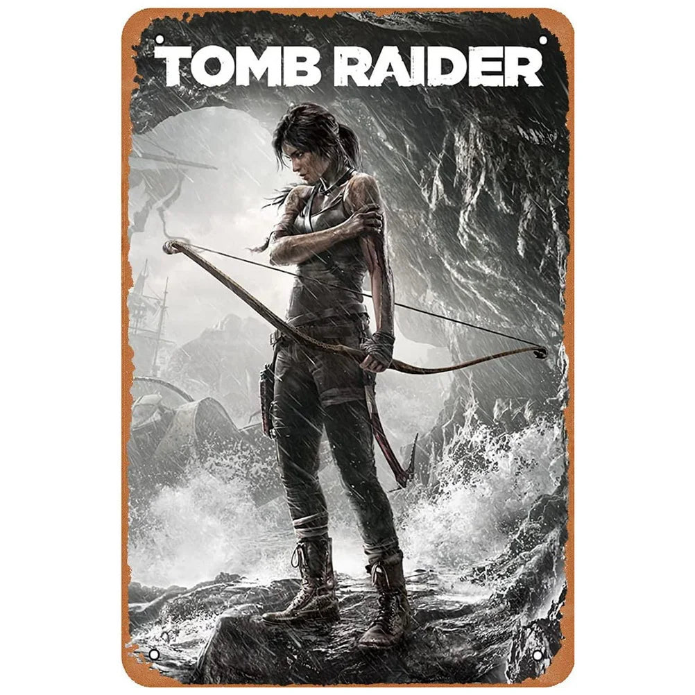 ヴィンテージ映画ブリキ看板 A