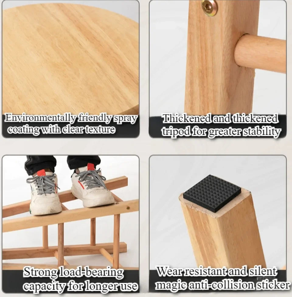 モダン無垢材ハイスツール バー・商業用