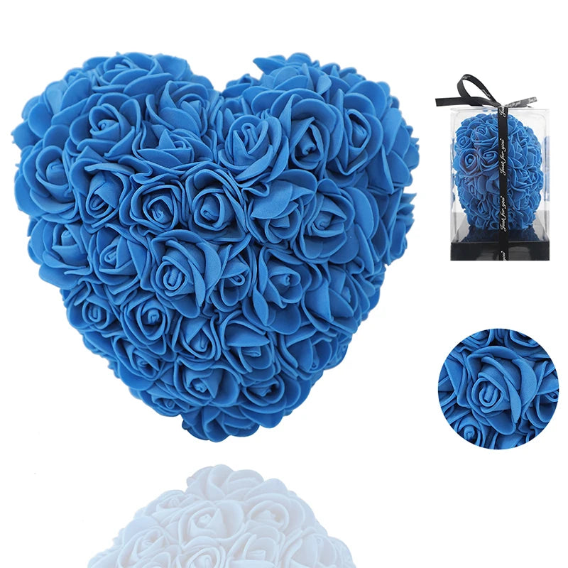 パーティー・インテリア装飾|造花ハートローズ (15cm)