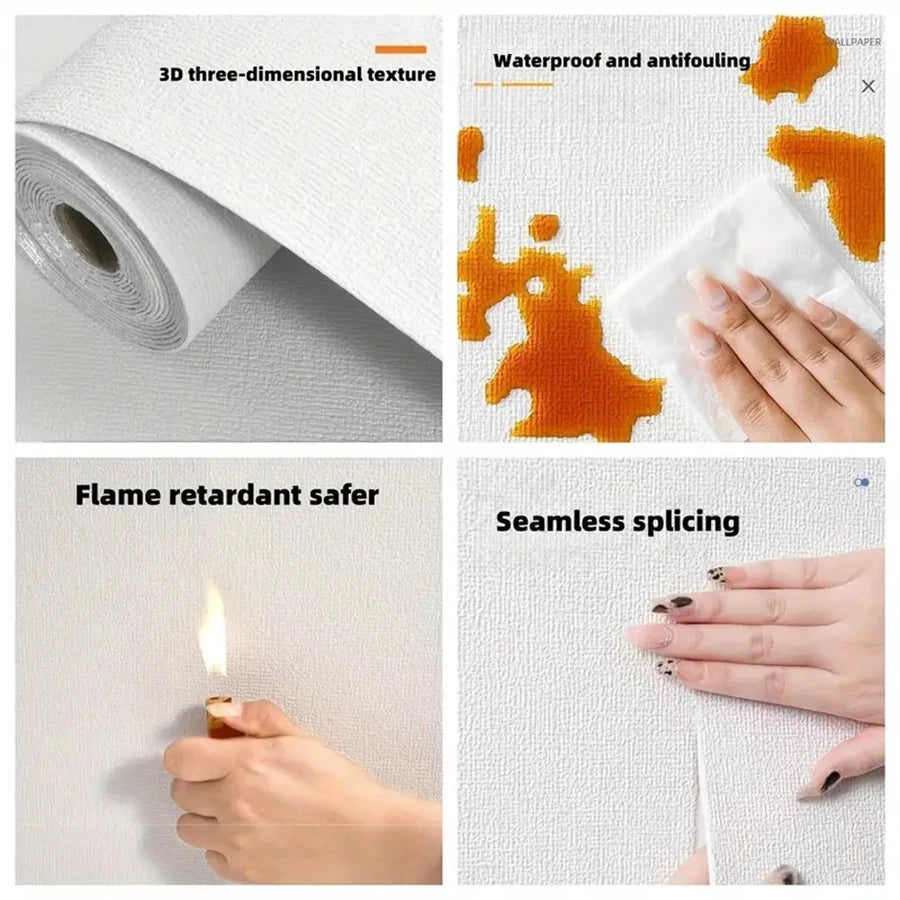 壁面装飾 インテリア用壁紙風カラーシート 50c幅 長さ2.8M/5M/10M 防音・断熱