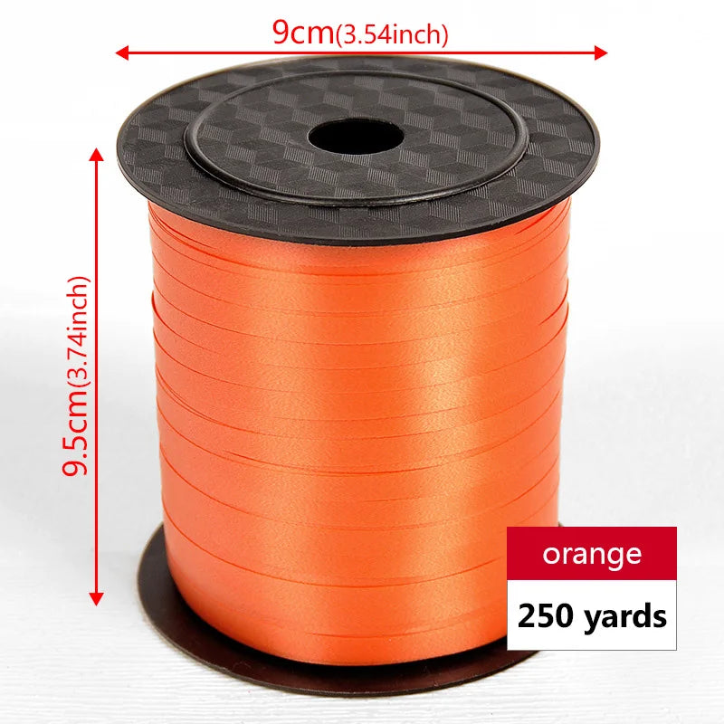 イベント・バルーン装飾 | マルチカラー クラフト用リボン| 230m巻